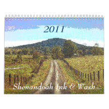 Shenandoah Ink & Wash 2011 Wall Calendar