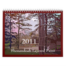 Shenandoah Layered Paint 2011 Wall Calendar