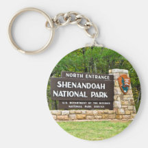 Shenandoah National Park North Entrance Sign Keychains