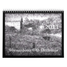 Shenandoah Old Drawings,... Wall Calendar