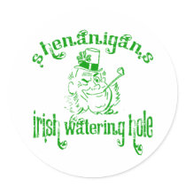 Shenanigans Irish Watering Hole Stickers