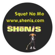 Shenis, Squat No Mo stickers by kikisart Shenis, Squat No Mo stickers