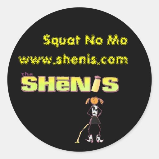 Shenis, Squat No Mo Sticker Zazzle