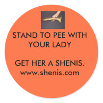 Shenis, STAND TO PEE WITH YOUR LADY GET HER... stickers