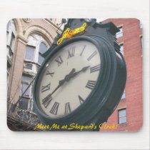 Shepards Clock, Providence, Rhode Island mousepads