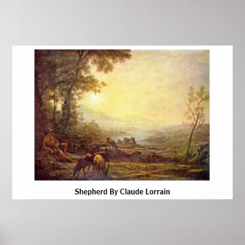 Shepherd By Claude Lorrain Print