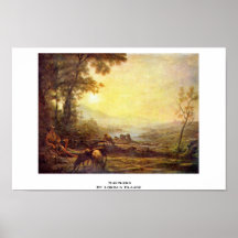 Shepherd By Lorrain Claude Poster
