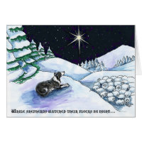 Shepherd dog Christmas card