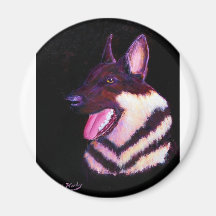 Shepherd profile fridge magnet