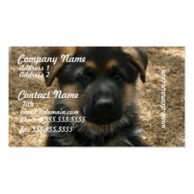 Shepherd Puppy Business Cards