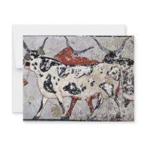 Shepherd With Bovine By Maler Der Grabkammer Des Z Announcement