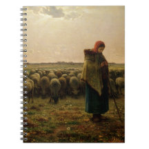 Shepherdess with her Flock, 1863 Notebook