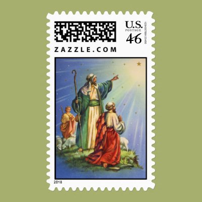 Shepherds and the Star Stamp Zazzle_stamp Shepherds and the Star Stamp Zazzle_stamp