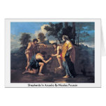 Shepherds In Arcadia By Nicolas Poussin Cards