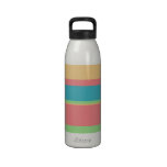 Sherbet Ice Cream Stripes Reusable Water Bottle