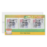Sherbet Rainbow Happy Birthdy Photo Cards