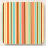 Sherbet Stripes Coasters, set of 6
