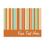 Sherbet Stripes Personalized Postcards
