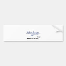 Sherborn Massachusetts City Classic Bumper Stickers
