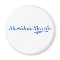 Sheridan Beach Indiana Classic Design Refrigerator Magnet