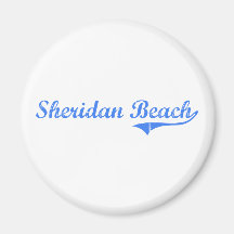 Sheridan Beach Indiana Classic Design Refrigerator Magnet