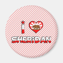 Sheridan, CA Refrigerator Magnet