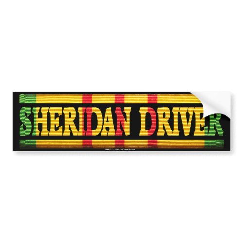 Sheridan Driver Vietnam Service Bumper Sticker bumpersticker