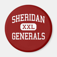 Sheridan - Generals - Middle - Thornville Ohio Refrigerator Magnets