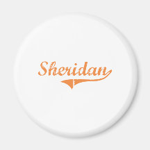 Sheridan Illinois Classic Design Refrigerator Magnets