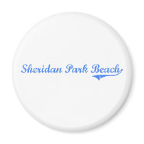 Sheridan Park Beach Wisconsin Classic Design Refrigerator Magnets
