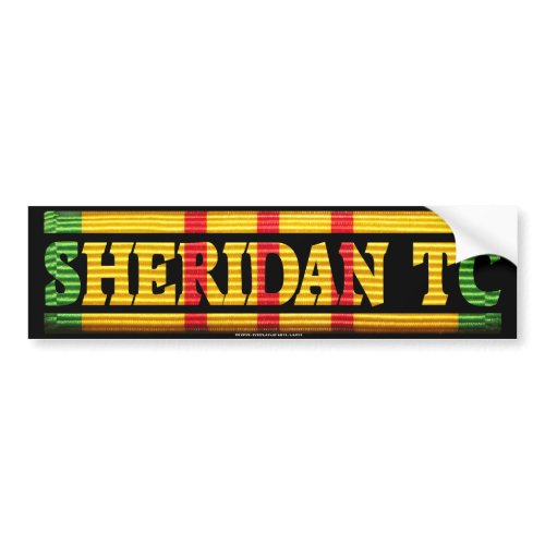 Sheridan TC Vietnam Service Bumper Sticker bumpersticker