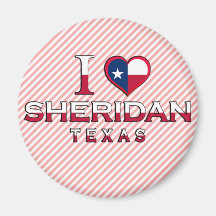 Sheridan, Texas Fridge Magnet