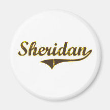 Sheridan Wyoming Classic Design Magnet