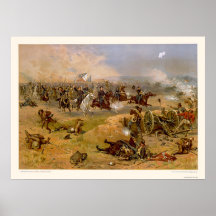 Sheridan's Final Charge by L. Prang & Company 1886 Print