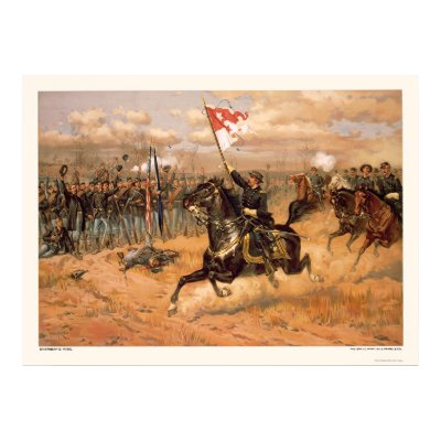 Sheridan's Ride by L. Prang &amp; Company 1886 Poster by lc_civilwar