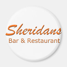 Sheridans Round Magnet Larger Font