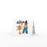 Sheriff 5th Birthday Invitations cards