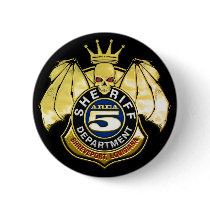Sheriff Area 5 Badge Pinback Buttons