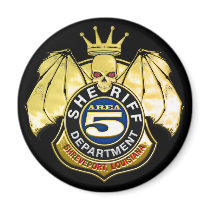 Sheriff Area 5 Badge Refrigerator Magnet