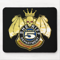 Sheriff Area 5 Badge mousepads