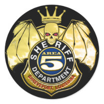 Sheriff Area 5 Badge stickers