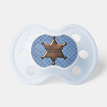 Sheriff Badge Baby Pacifier
