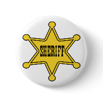 Sheriff  Badge Pinback Button
