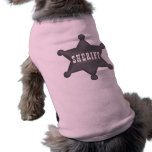 Sheriff Badge Dog Tees