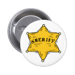 Sheriff Badge Pinback Button