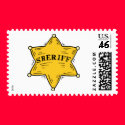 Sheriff Badge postage by cuteforkids Sheriff Badge postage