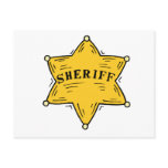 Sheriff Badge Post Cards