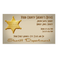 Sheriff Business Card