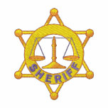 Sheriff Sudadera Bordada Con Capucha