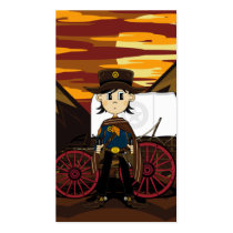 Sheriff  & Chuck Wagon Bookmark Business Cards